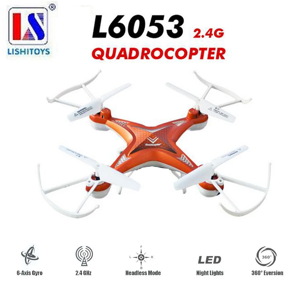 Lishitoys L6053 Standard Version 2 4GHz 4CH 6 Axis Gyro RTF RC Quadcopter Drone with Headless