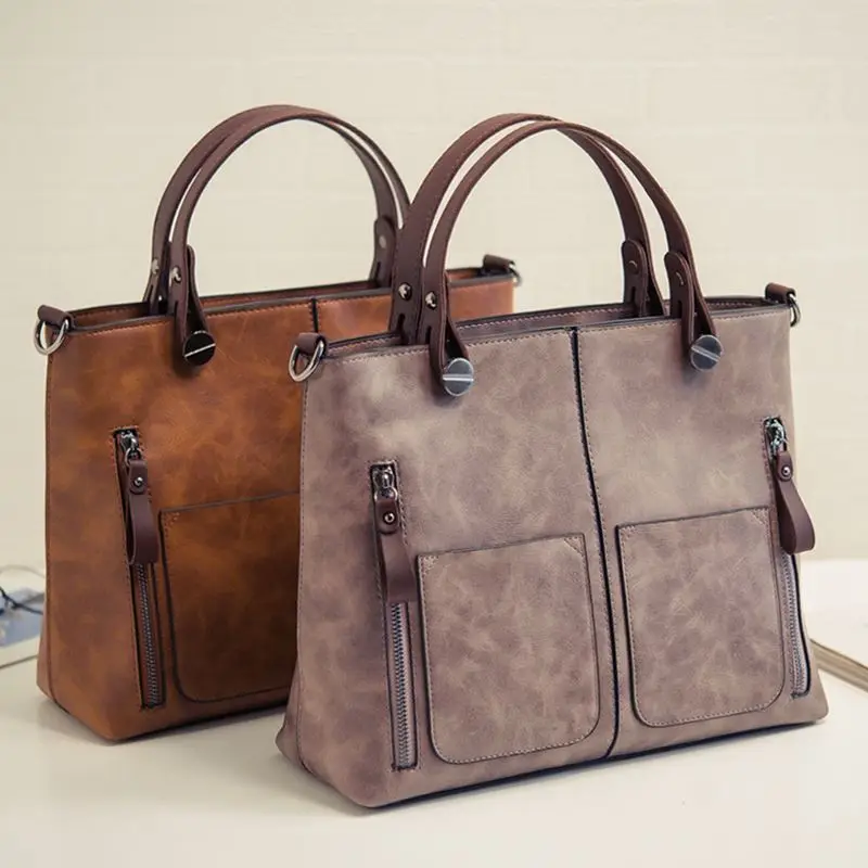 Moda Di Casuale Borse Marca gray Donna Borsa Lusso Brown Capacità Spalla Da Grandi Progettista Messenger pink Funatom black Nuova w8dIqgPg