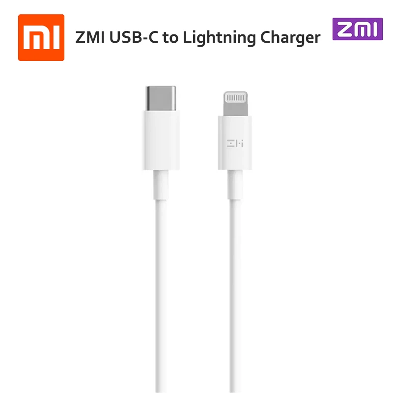 Xiaomi ZMI PD 1 м кабель для быстрой зарядки Iphone USB-C-кабель Lightning X XS Max XR MFI зарядный |