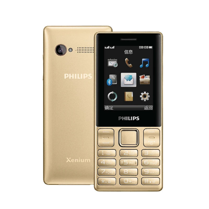 Телефон Philips E170 с клавиатурой, 2,4 дюймов, GSM, 2G, 2070 мАч, большая батарея, светодиодный фонарик, две sim-карты, 240x320 P, FM, большой объем