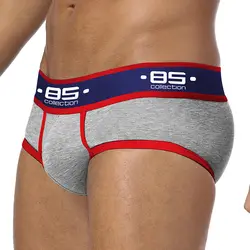ORLVS бренда сексуальное нижнее белье мужчины в стиле пэчворк хлопковые трусы мужские трусы кальсоны скольжения стринги для мужчин, пенис