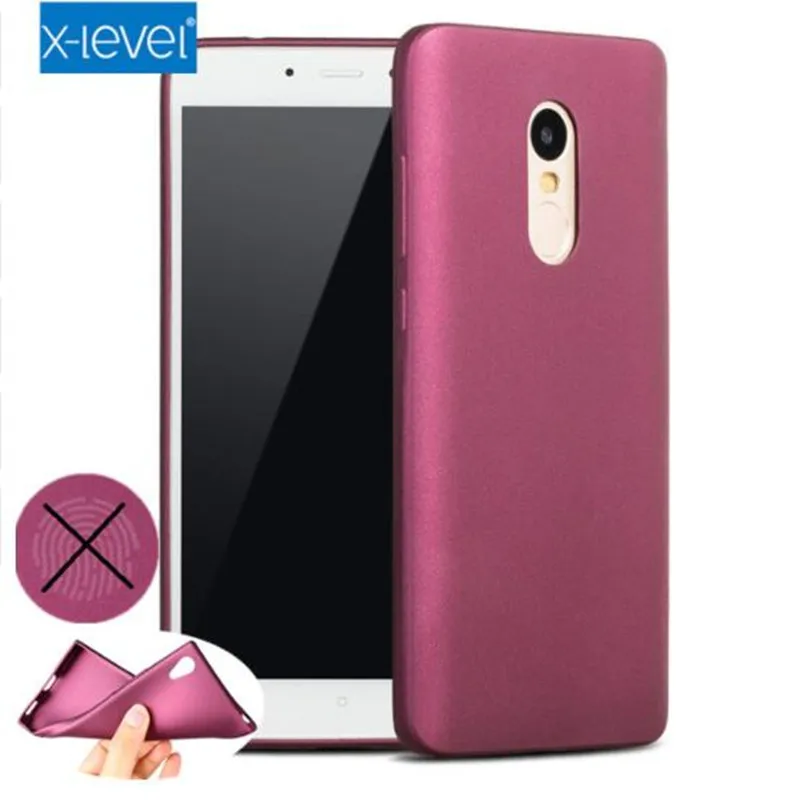 

Redmi 4X Redmi Note 4X X-Level Guardian Series Soft Matte TPU Phone Case For Xiaomi Redmi Note 4 Scrub Silicone Back Cover