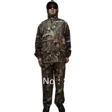 Водонепроницаемый уличная дикая бионическая Камуфляжный костюм охотничьи костюмы наборы куртка+ брюки+ Кепка