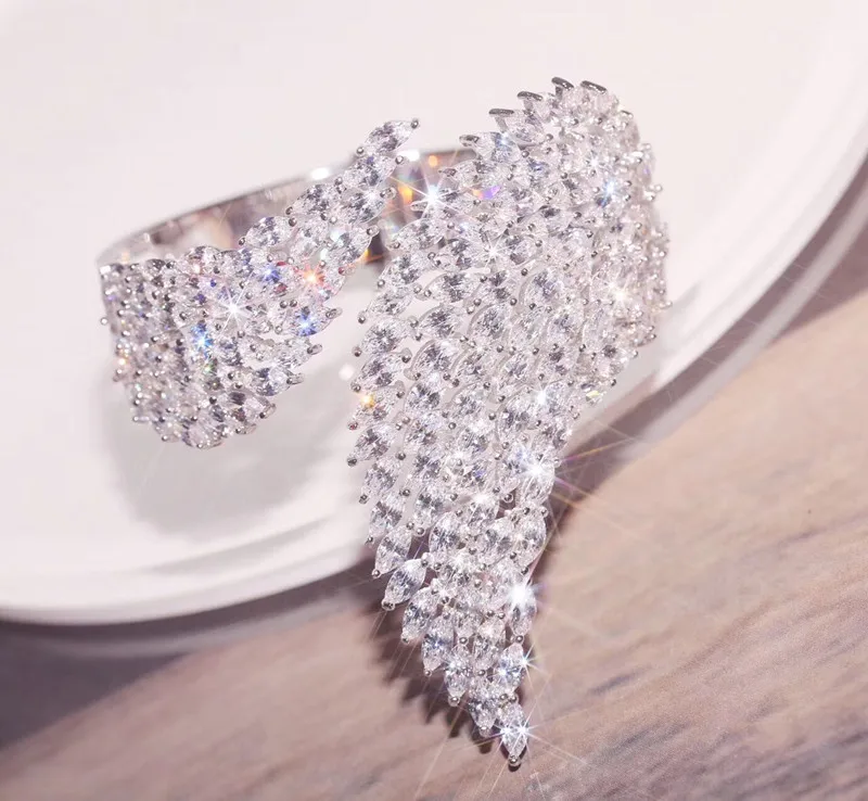 

Designer Fashion 925 Sterling Silver Jewelry 3A Cubic Zirconia Party Banlge