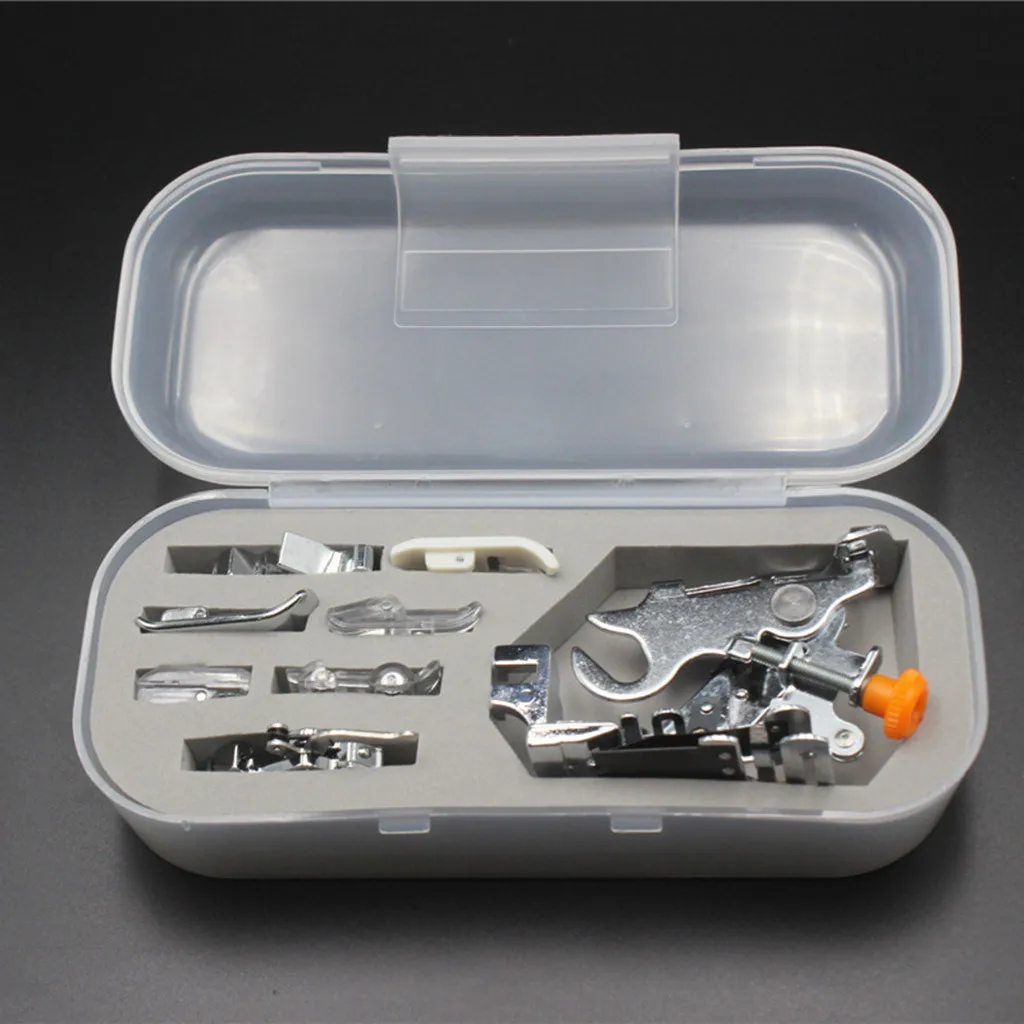 

8 Pcs Sewing Accessories Household Multi-function Electric Sewing Machine Crimping Foot Sewing Tools canette machine a coudre