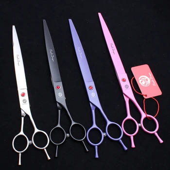 

9" 24cm Japan 440C Purple Dragon Clippers for dogs Big Size Scissors Straight Cutting Shears Pro Pets Hair Shears Add Bag Z4005