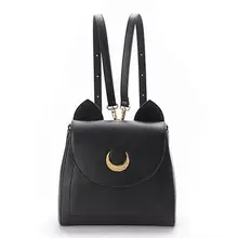 2016 Sailor Moon Tasche Frauen Handtaschen Berühmte Marken Schwarze Weiße Katze Pu-leder Frauen Umhängetaschen f40-701