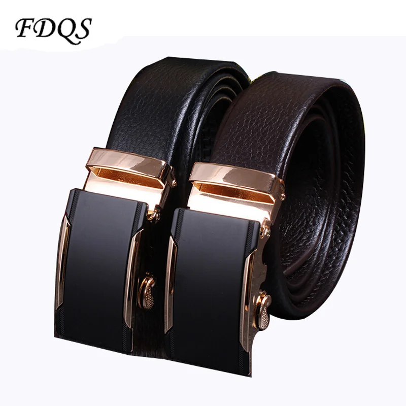 2016 Big Brand New Men Leather Belt High grade Automatic Buckle ...