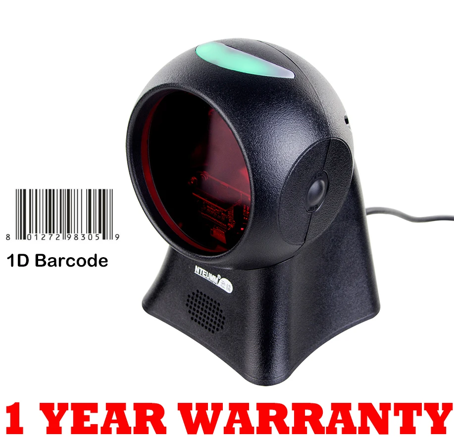 

Laser Flatbed Barcode Scanner 20 Lines Desktop Omnidirectional Bar code Reader for Retail Store/Supermarket