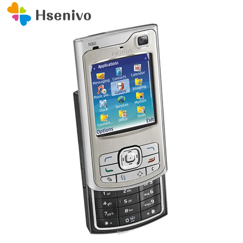 Nokia n80 Восстановленный-разблокированный оригинальный N80 мобильный телефон 2G