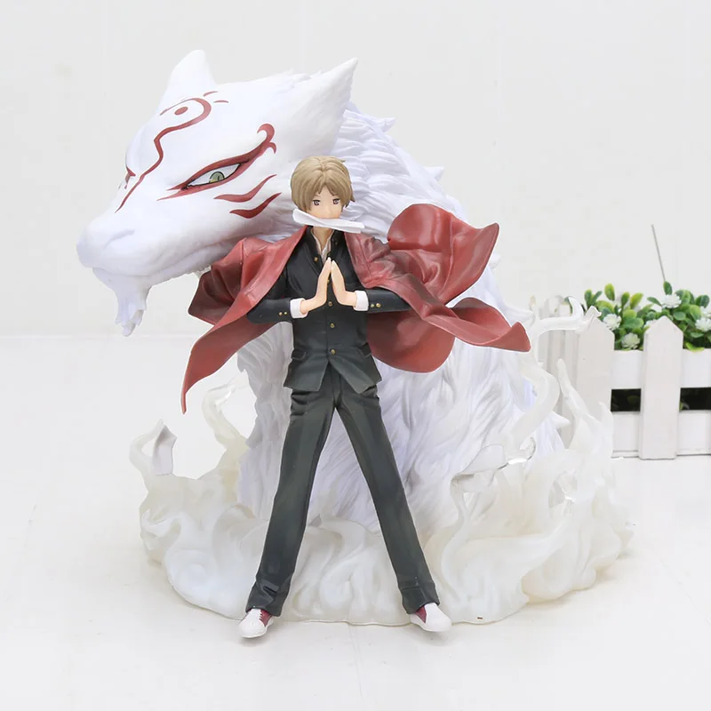 Аниме Нацумэ Yuujinchou с Nyanko Sensei Little Fox ПВХ фигурка модель 18 см - Цвет: Natsume no box