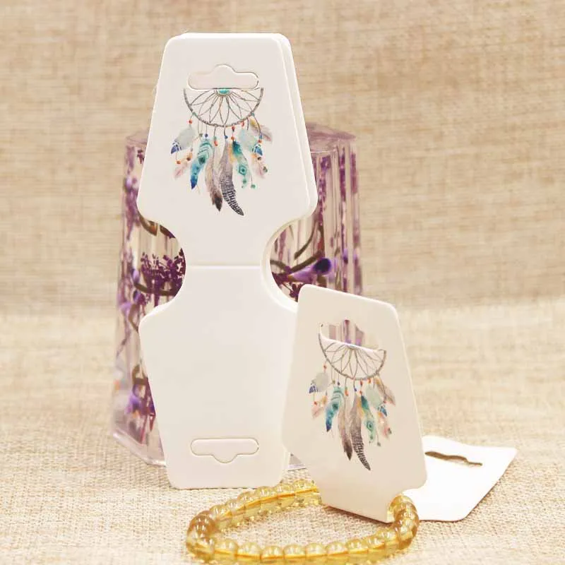 50pc jewelry card+50fold sticker per lot Earrings and Necklace Display Cards DIY Handmade jewerly necklace set tag card