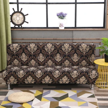 

Plain Armless Sofa Cover stretch sofa bed cover funda sofa cheap Elastic Futon Cover sofabed Spandex sofa covers armless 1 pc