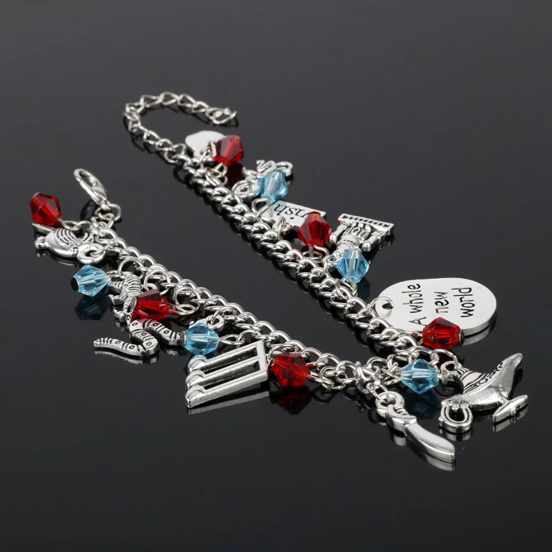 Aladdin Charm Bracelets & Bangles Letter A Whole New World Animals Dream Life Wish Dog Tag Crystal Romantic Bird Bracelet-20 Aladdin Charm Bracelets & Bangles Letter A Whole New World Animals Dream Life Wish Dog Tag Crystal Romantic Bird Bracelet-20