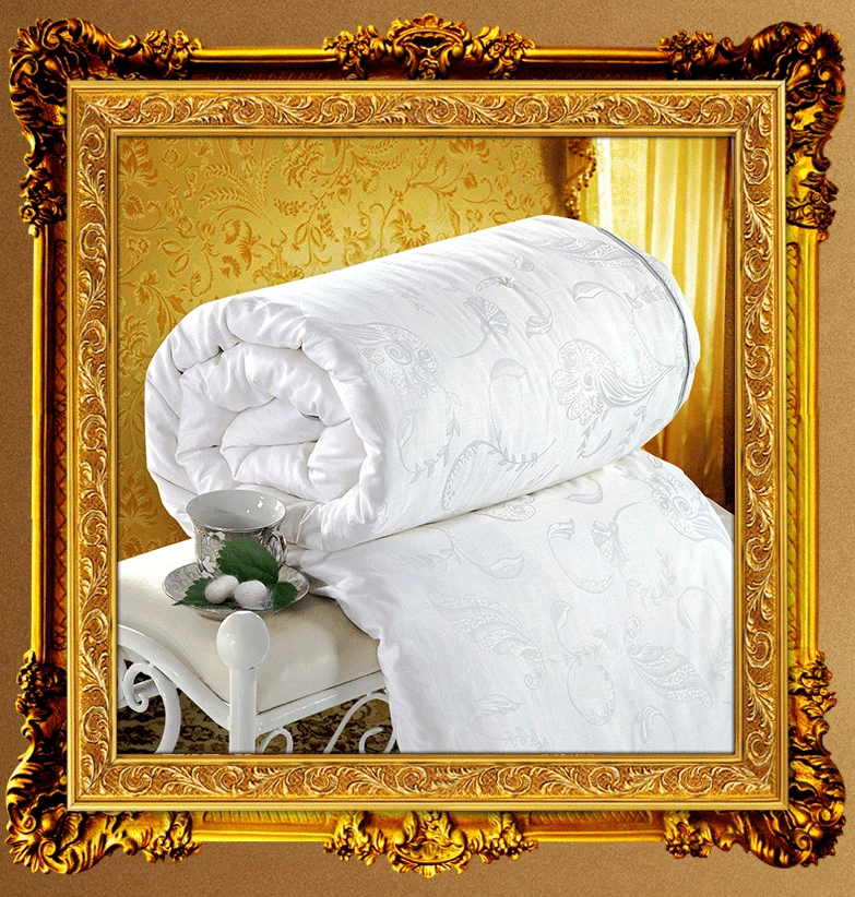 US $379.13 1Silk Blanket1Silk BlanketGt2Silk Quilts Aircondition For HomeWinter Comforter Brands White100 Silk Blanket King Colcha Verano