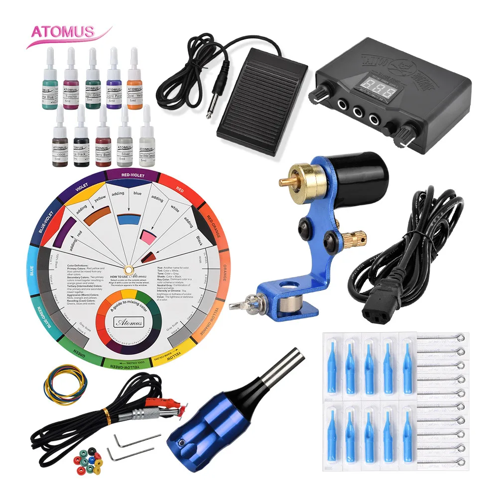 

Maquina De Tatuar Kit Professional Tatoo Maquillaje Permanente Principiante Tattoo Machine Tatuagem Tatuaje Nueva Llega Suplies