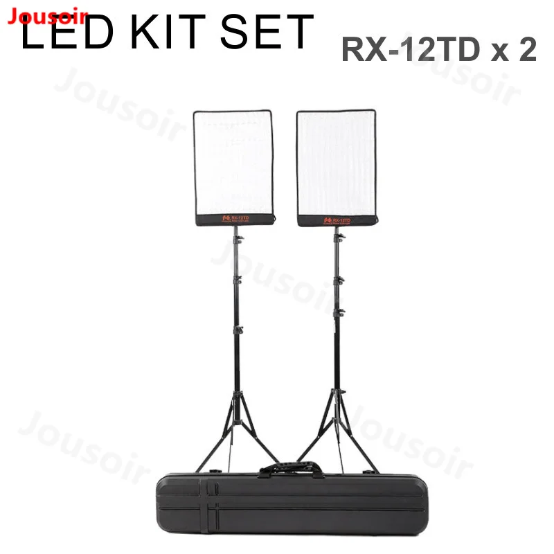 Falcon-Eyes-2pcs-50W-Bi-Color-For-Video-dslr-Studio-Fotografia-LED-Light-Flexible-Waterproof-Portable