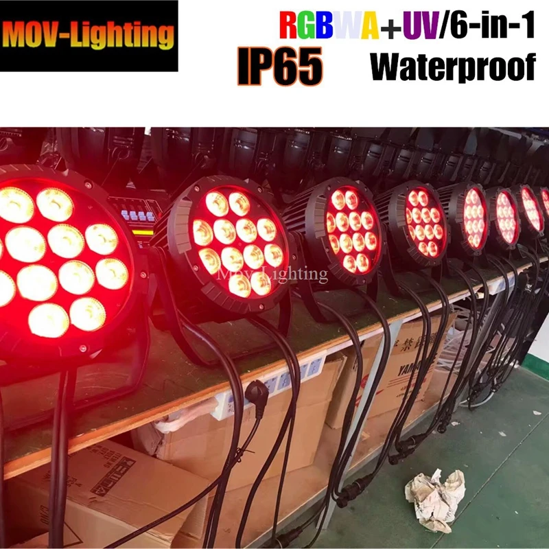 4 шт./лот 12X18W RGBWA UV 6in1 водонепроницаемый Led Par свет Открытый LED Банки DMX|Эффект