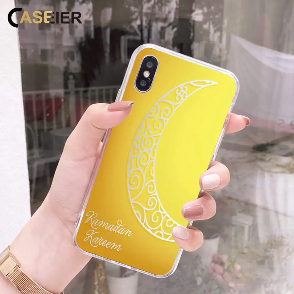 

CASEIER Islam Ramadan Pattern Case For iPhone X 7 8 6 6S Plus Phone Soft TPU Case For iPhone X XR XS MAX 5 5C 5S SE 4 4S Cover
