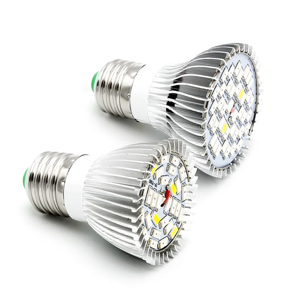 Светодиодная лампа полного спектра для выращивания растений E27 85 265 в SMD 21 500LED s 5 Вт