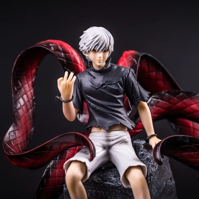 Экшн фигурка Ken Kaneki в штучной упаковке 1/8 весы с 2 головками аниме Tokyo Ghoul большая