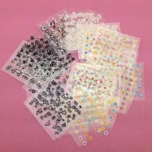 Распродажа 10 компл./лот смешанный дизайн ногтей наклейки DIY Дизайн ногтей декоративные наклейки
