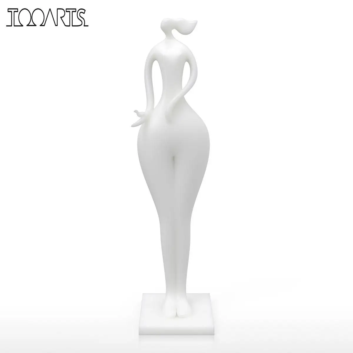 

Tooarts Tomfeel Hold Bird Girl Figurine 3D Printed Miniature Figurine Elegant Modeling Craft Home Decor Gift For Home Garden