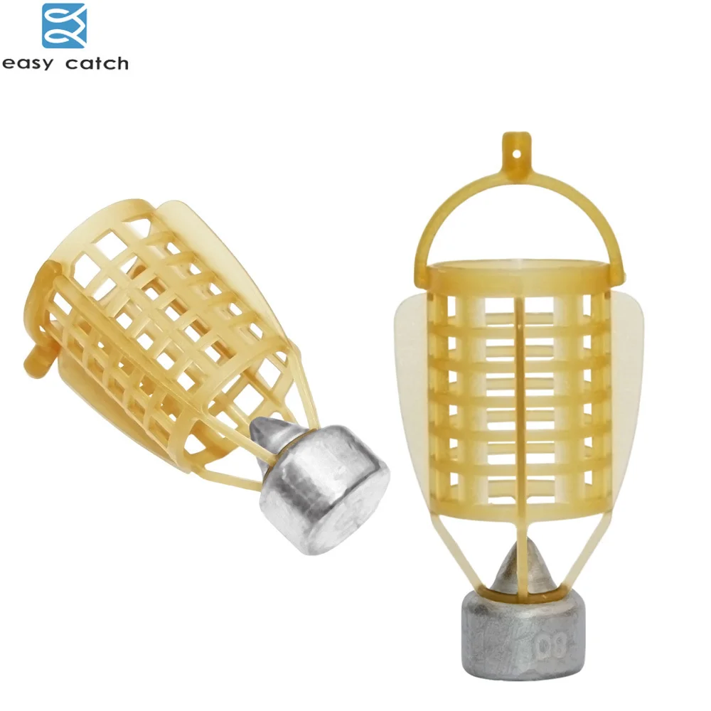 

Easy Catch 5pcs/lot Carp Bait Cage Fishing Trap Basket Feeder Holder 30g 40g 50g 60g 80g Fishing Bait Cage