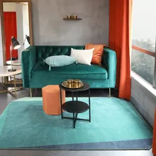 Collalily модный зеленый ковер в скандинавском стиле геометрический богемный однотонный ковер для гостиной в клетку в полоску современный дизайн синий