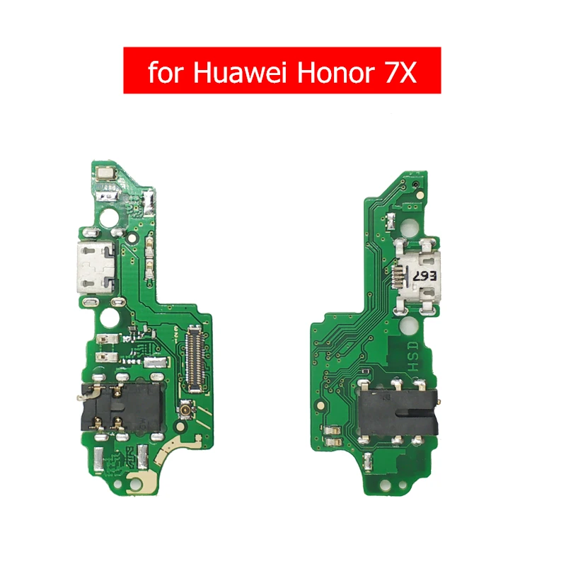 

for Huawei Honor 7X USB Charger Port Flex Cable Charging Dock Microphone Earphone Jack PCB Board Ribbon Flex Cable Repair Parts