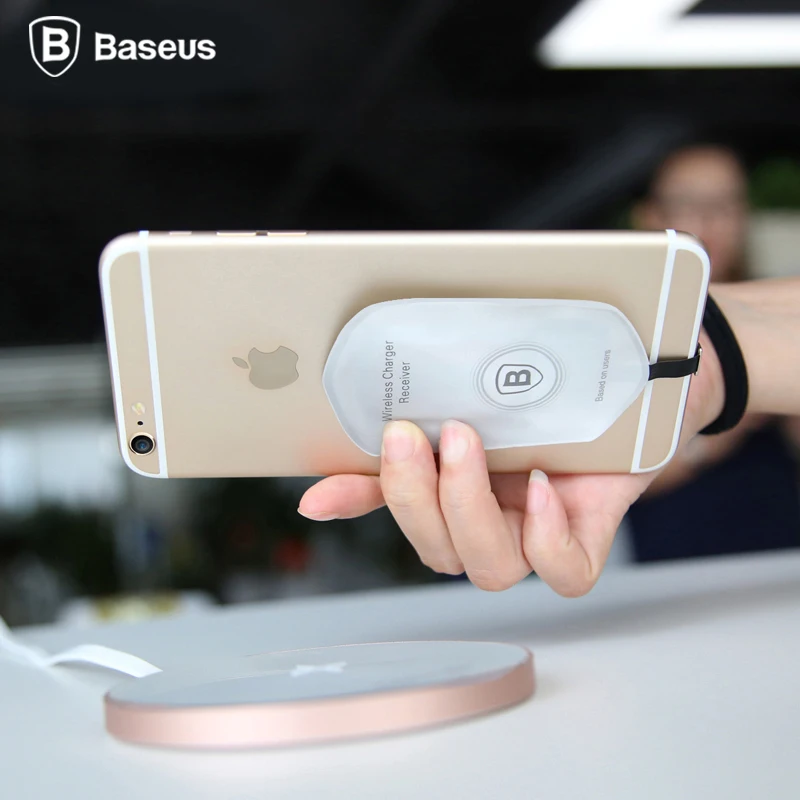 Baseus QI Wireless Charger Receiver pad coil IOS For iPhone 5 5s 5c 6 6s 6 plus micro for Meizu Xiaomi Android Charging adapter