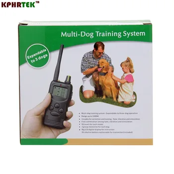 

6pcs/lot 1000m Remote dog Shock Training Collar with LCD Display(expandable to 3 dogs)