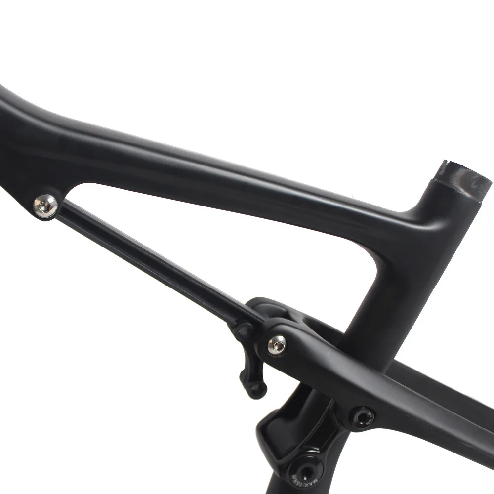 Best SOBATO Full suspension trail bike  29" MTB Bike Frame Carbon Fiber 29er 17" Thru Axle 148mm x 12mm 3