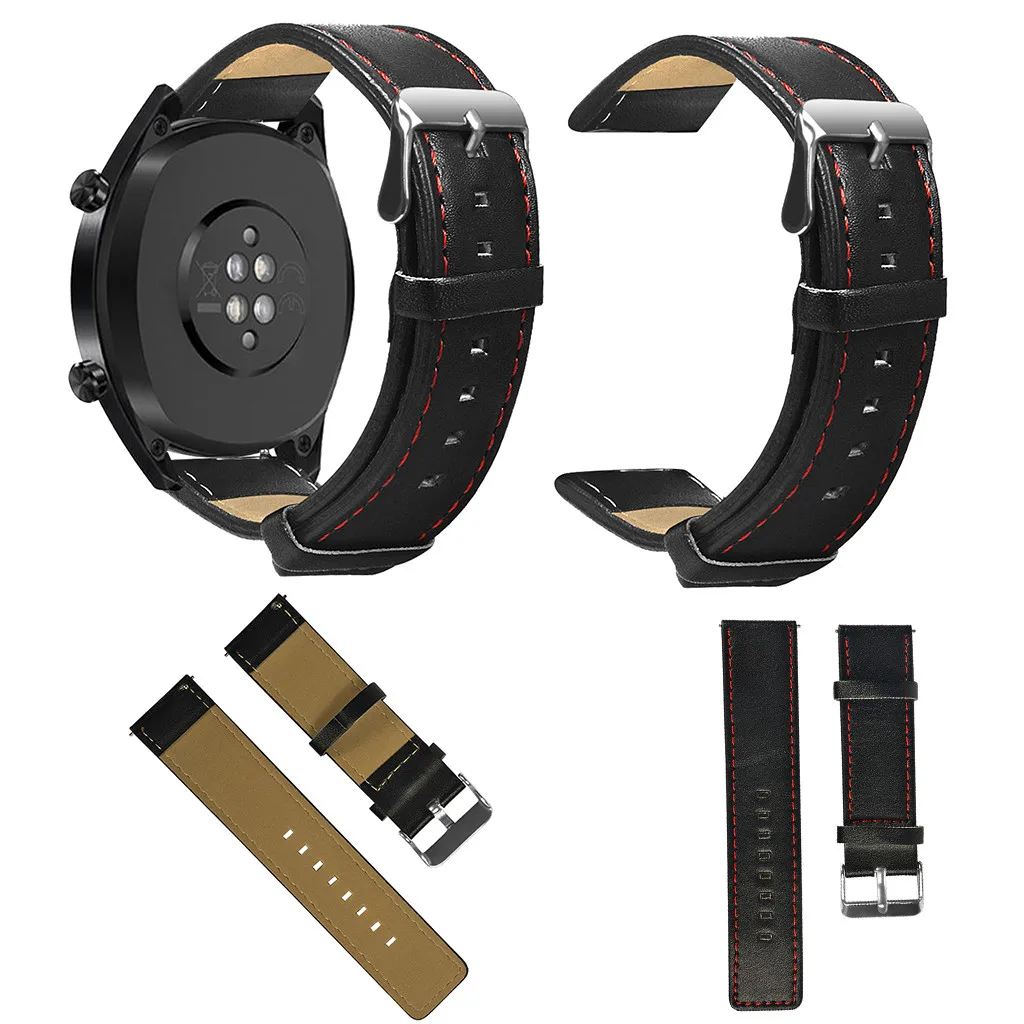 Кожаный ремешок для часов, сменный ремешок для huawei Watch GT Active, 46 мм, Honor Magic, умные аксессуары, ремешки для часов, браслет, ремешок
