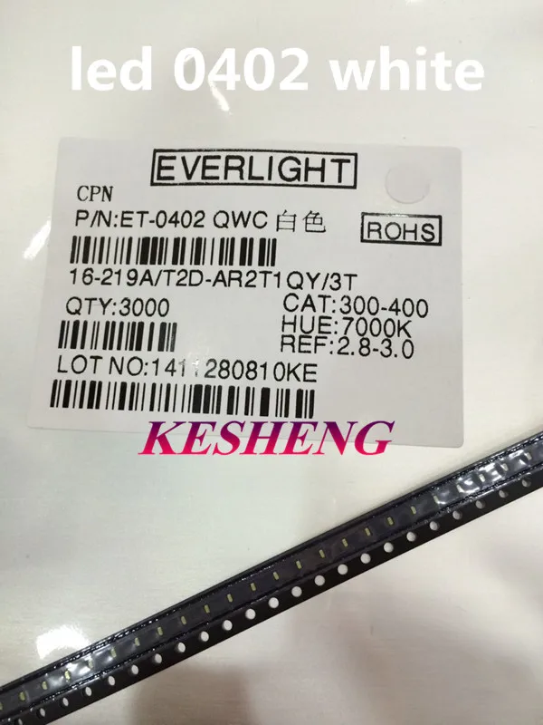 100 шт. 0402 светодиодные светоизлучающие диоды smd белый SMD LED 1 0*0 5*0 4 мм 1005 супер яркий