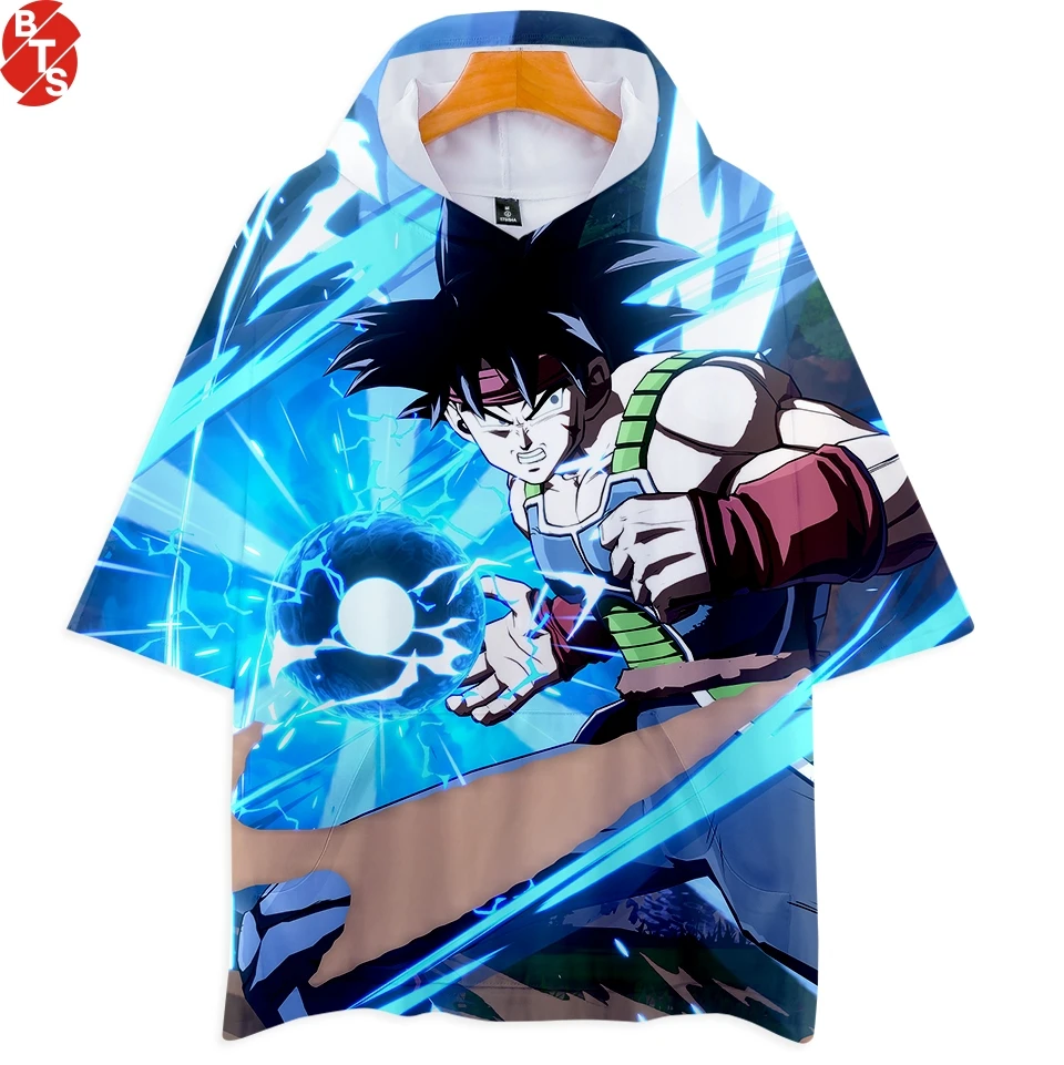 

Dragon Ball 3D Short Sleeve Hooded T-shirts Women/Men Printed Casual Style t shirt Fashion Hooded Tee Shirt for Summer