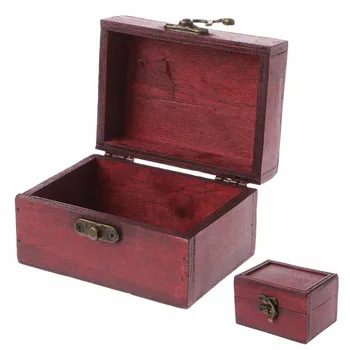 

Classic Wooden Sqaure Jewelry Storage Box Trinket Organizer Handmade Case Organizador Makeup Organizer Box