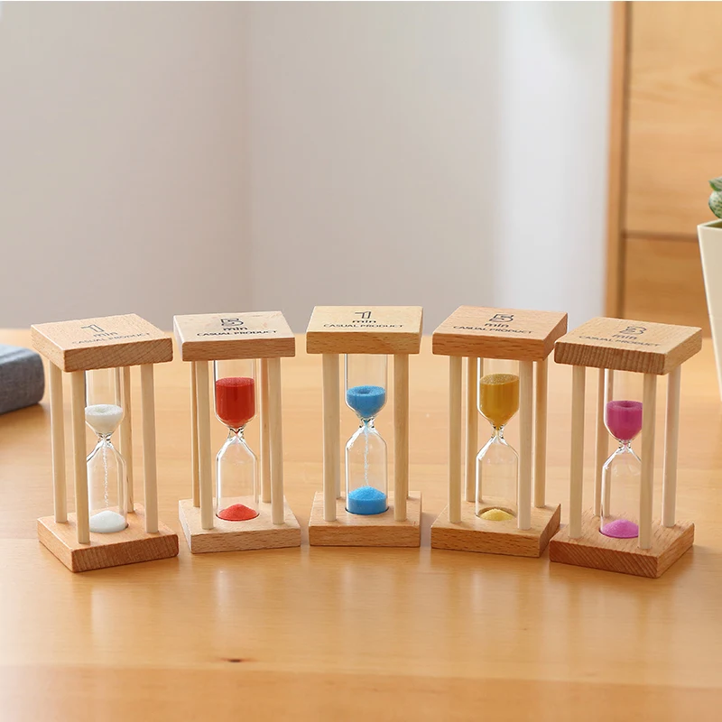 

Sand Watch 1 Minute Clock 3 5 Minutes Glass Shower Timer Wood Timing Kid Gift Mini Ornaments Home Decoration Accessories SL-MZFX