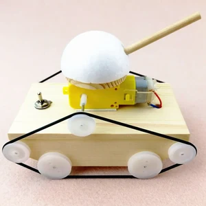 Juguete de Ciencia de tanque de madera para niños, kit de modelo de tanque de montaje creativo, juguetes de experimentos de ciencia física, regalos para niños