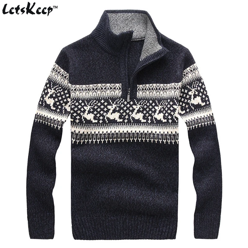 New LetsKeep 2016 mens christmas deer sweaters wool
