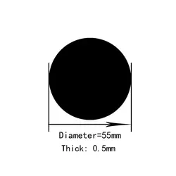 50 шт. диаметр = 55 мм круг, двусторонняя клейкая черная пена, толщиной 0,5 мм