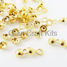 5000 шт серебро, золото, бронза Шарлота согнутые концы шарик узел Насадка На глушитель концы раскладушки покрытые концы крышки, сложите над застежкой