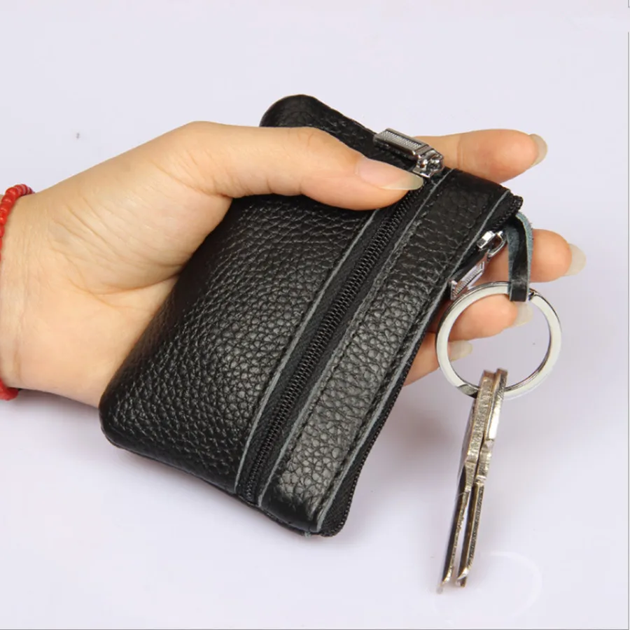 

Gsenmo Genuine Leather Coin Purse Cow Leather womens Wallets And Purses Mini Multifunctional Key Card Holder Zipper Wallet