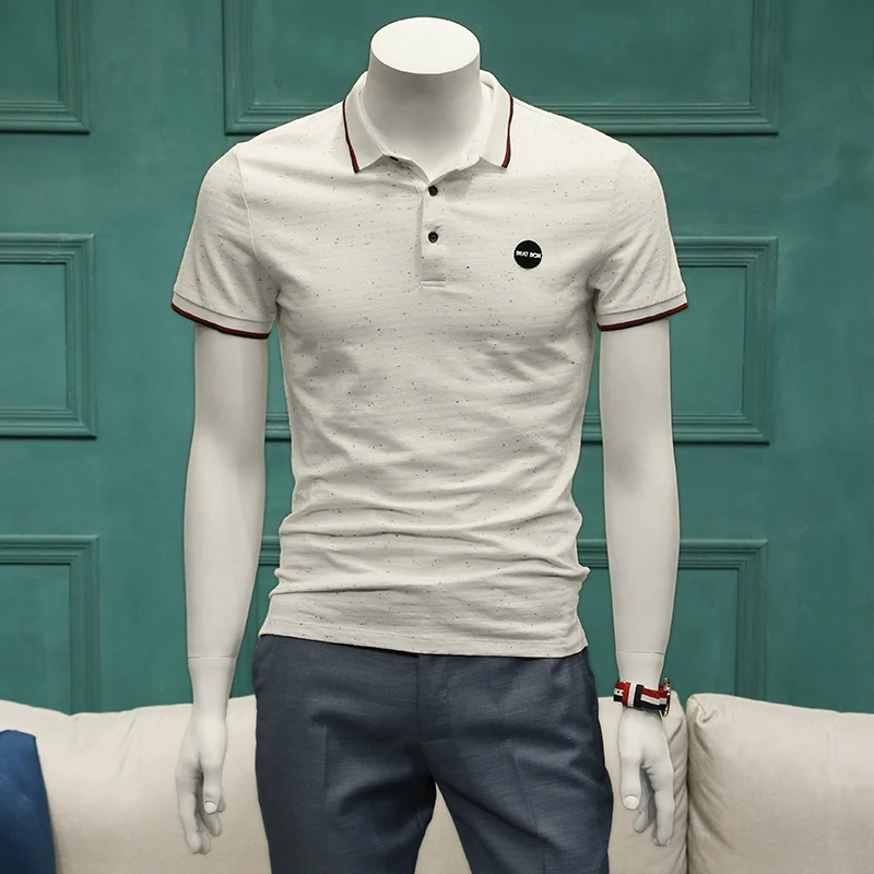 Buy Summer Short sleeved Polo Shirt Men Male European