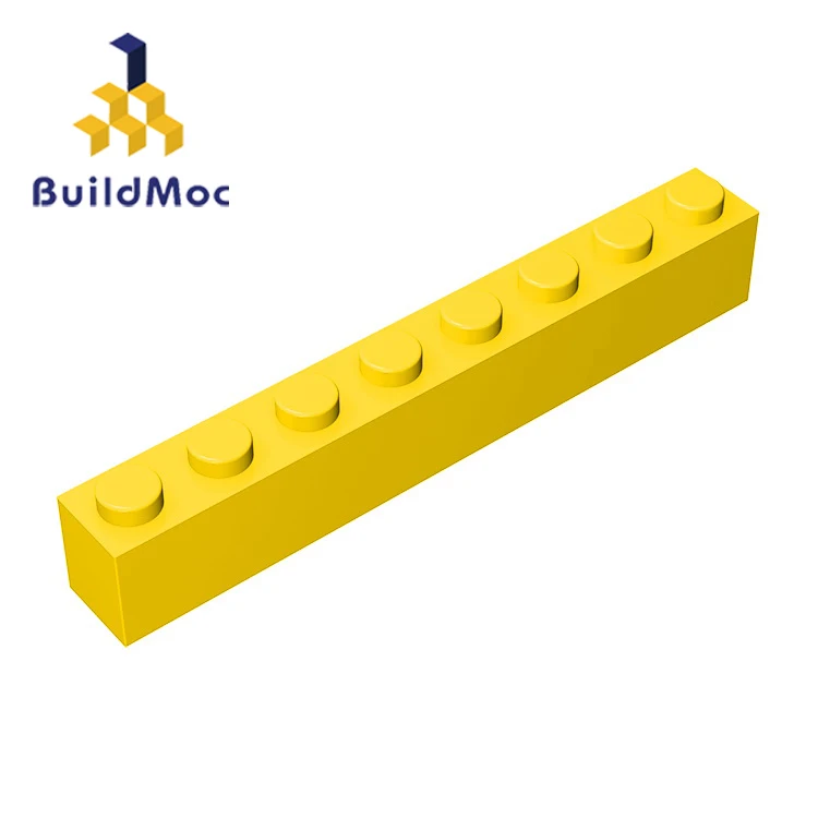 BuildMOC совместимые сборки частиц 3008 1x8 для строительных блоков части DIY логотип