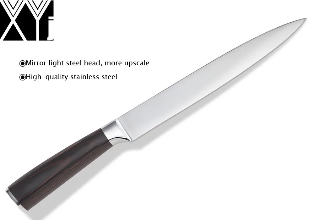 

XYJ sharp 8 inch slicing knife kitchen knives 7Cr17 stainless steel cooking tools 8 inch Fillet knife kitchen tools a best gift.