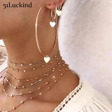 Conjunto de 3 Pendientes redondos de Aro para mujer, aretes grandes, Aros