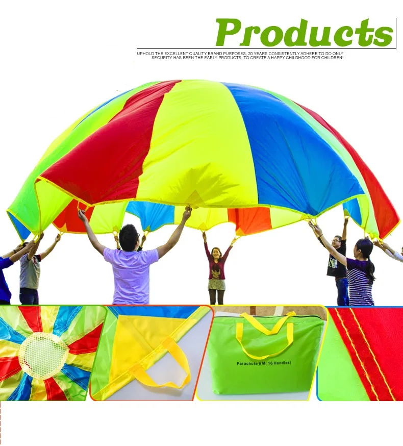 5m Child Kids Educational Toys Training Cooperation Rainbow Umbrella