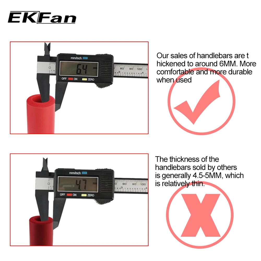 EKFan Сверхлегкий силиконовый МОТОЦИКЛ рукоятки на руль высокой плотности MTB велосипеда противоскользящие накладки на Руль Велоспорт сцепление крышка