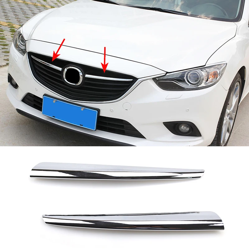 Решетка радиатора для Mazda 6 Atenza m6 Gj 2014 2015 Хромированная передняя решетка с